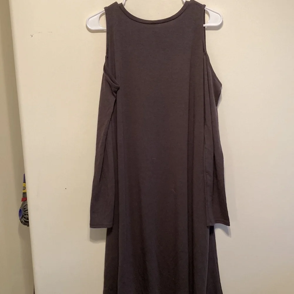 Zenana Premium Cold Shoulder Dress - Picture 6 of 6